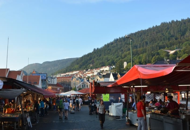 Fish Market in Bergen, Norway