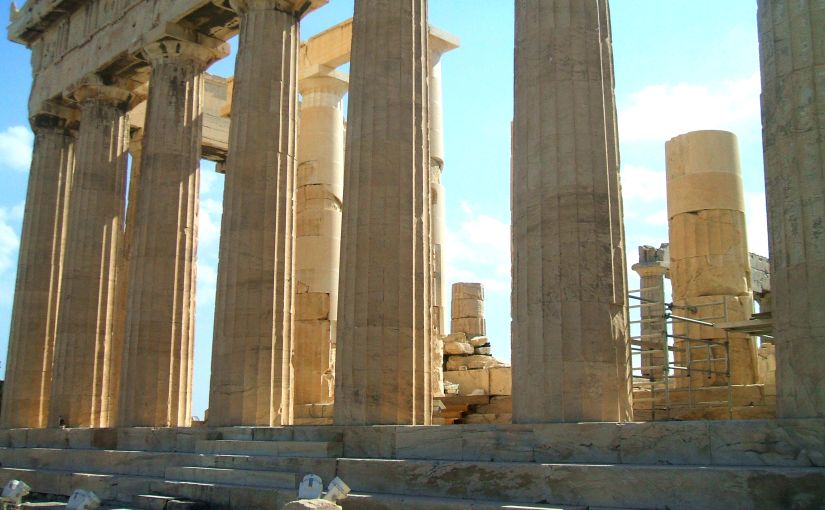 Parthenon acropolis of athens greece